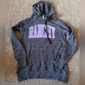 Ranch Dress'n Fallon Taylor Hoodie "Ranchy" Women Size Small Equestrian Cowgirl